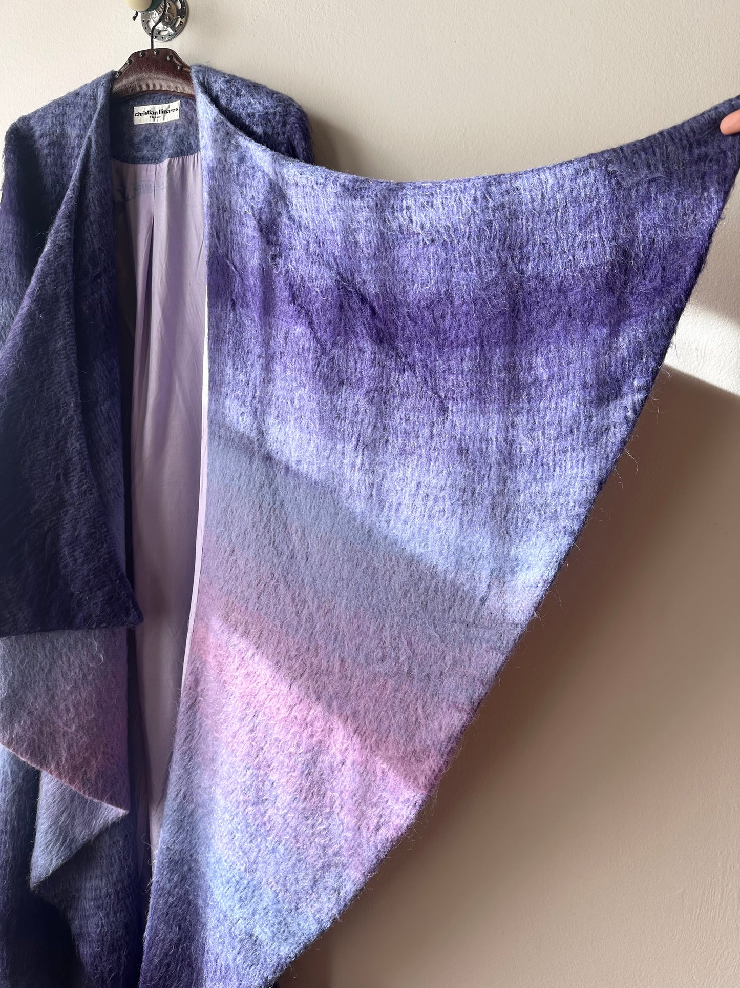 Christian Llinares mohair mixed robe