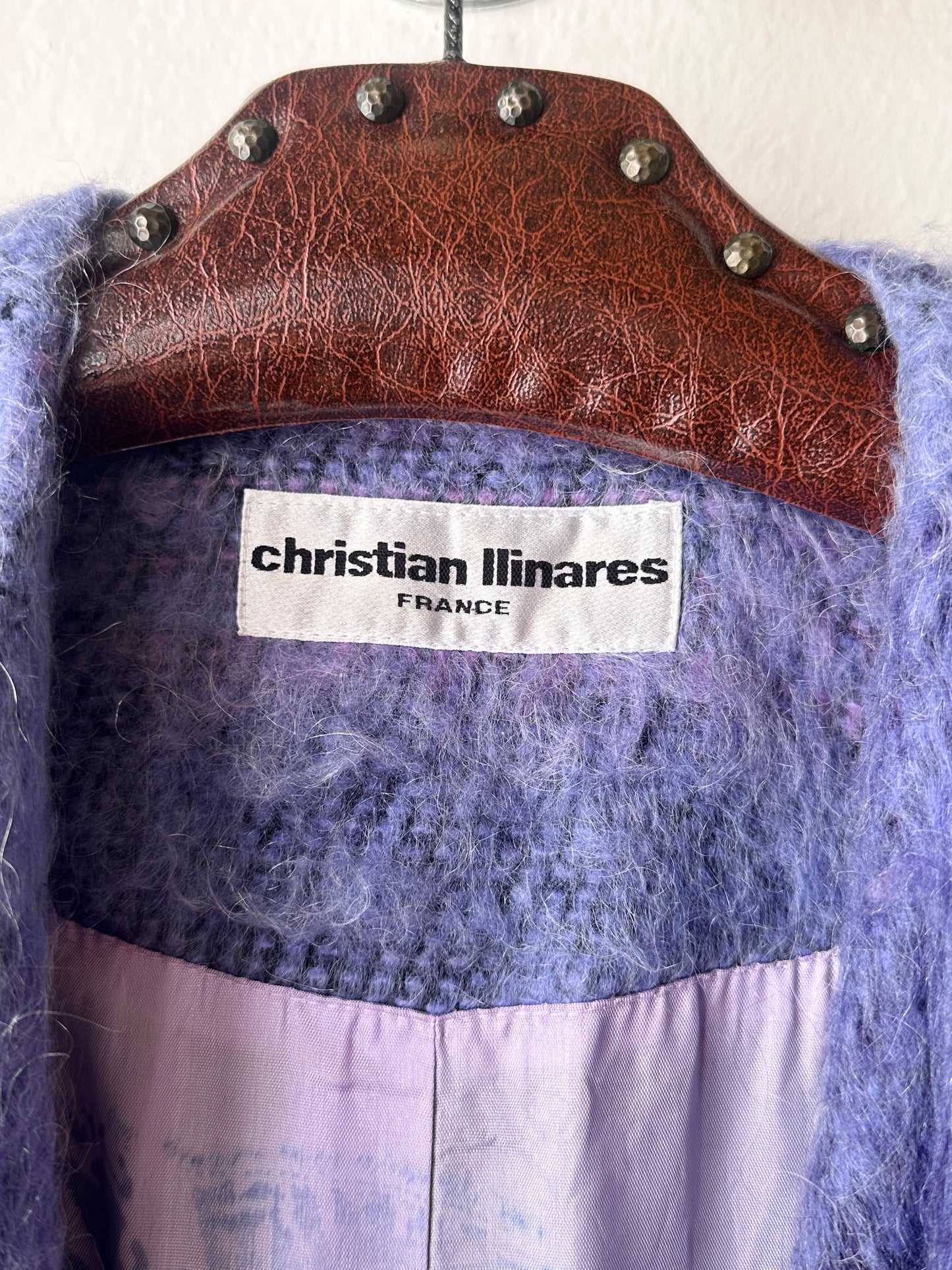Christian Llinares mohair mixed robe