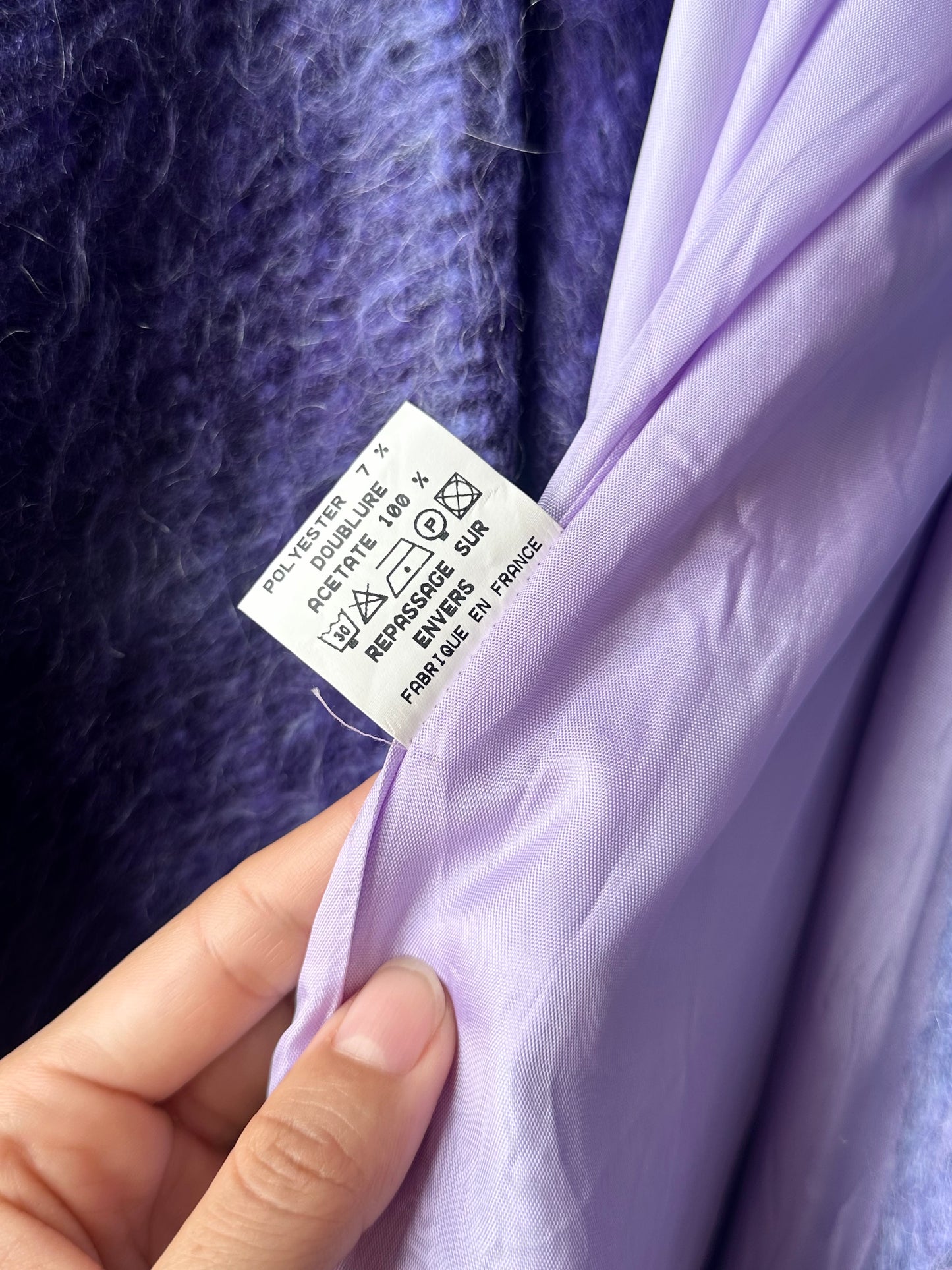 Christian Llinares mohair mixed robe