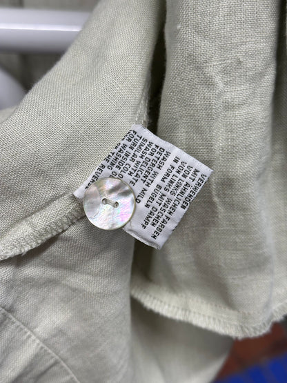 90s linen jacket with design pocket