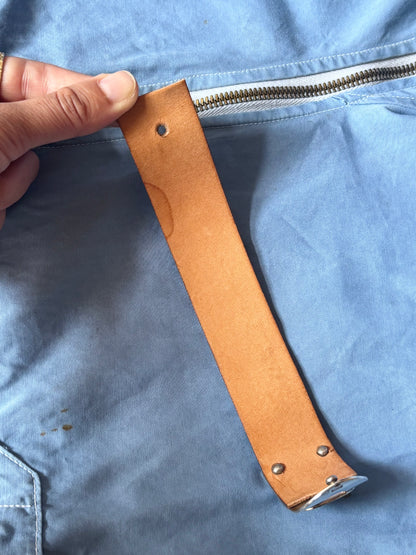 Marc Deloche silver 925 buckle leather bangle