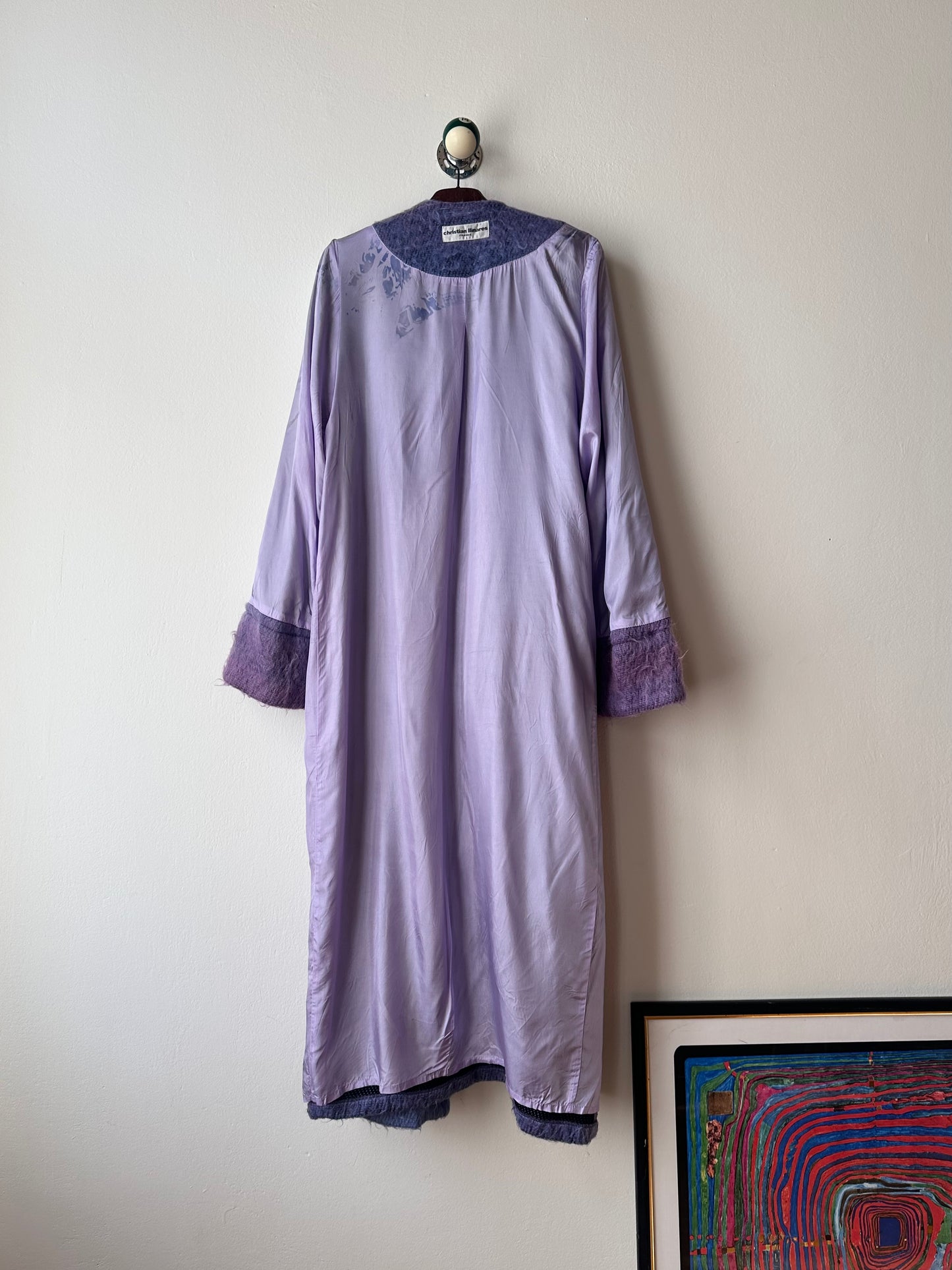 Christian Llinares mohair mixed robe