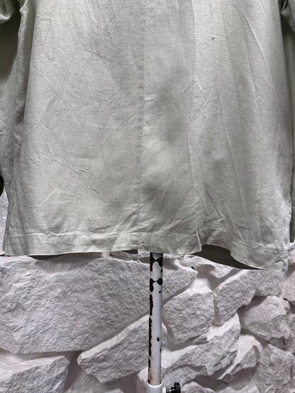 90s linen jacket with design pocket