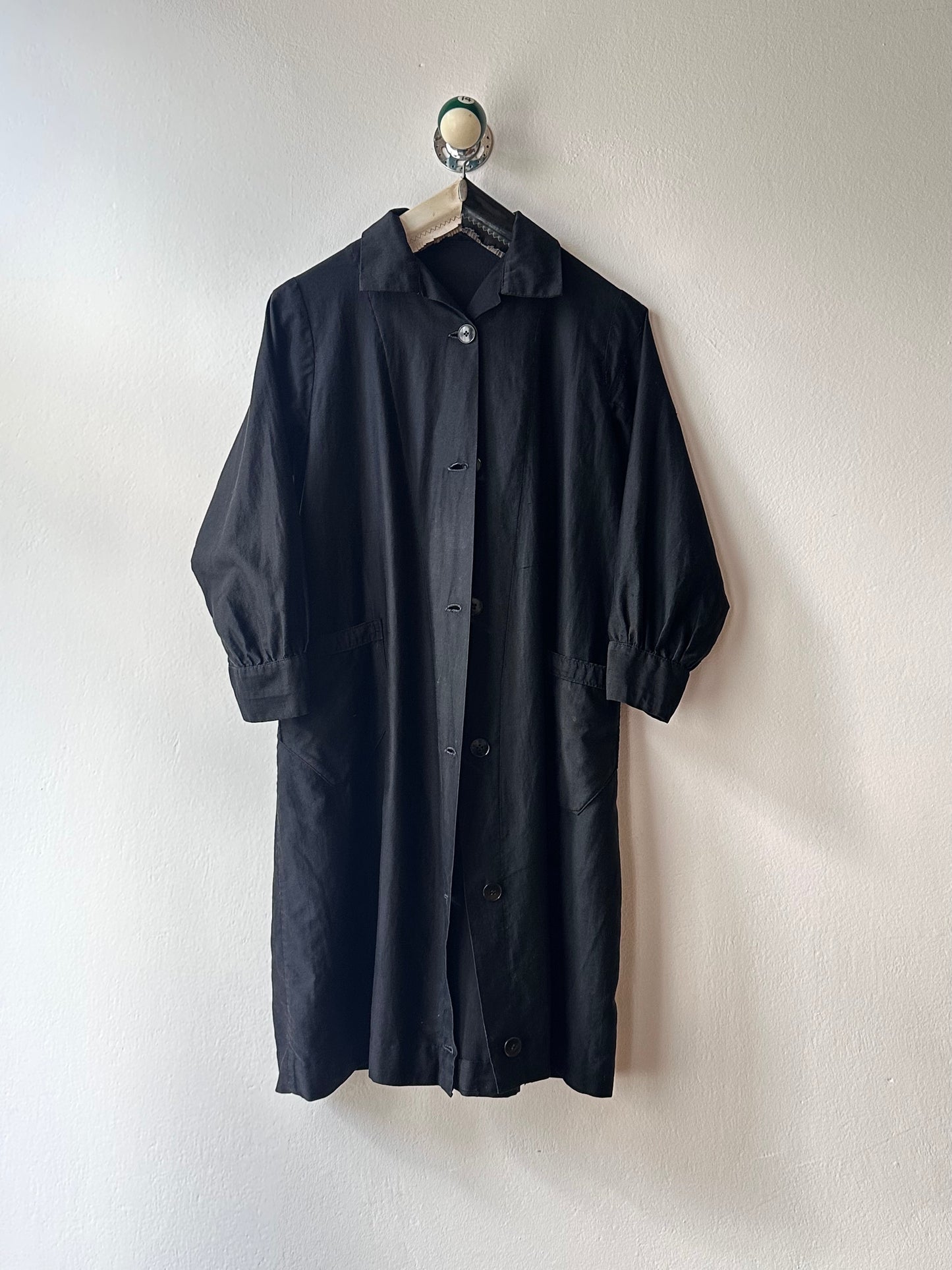 50-60s France light moleskin shirt jacket