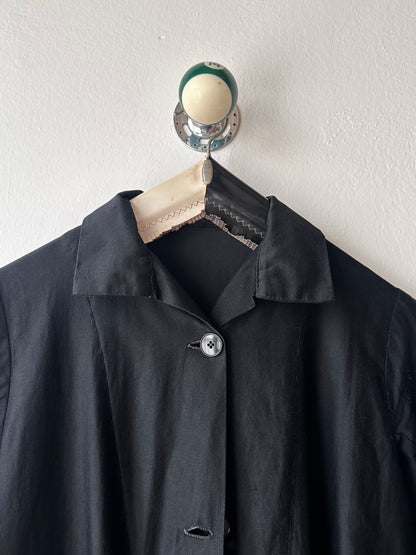 50-60s France light moleskin shirt jacket