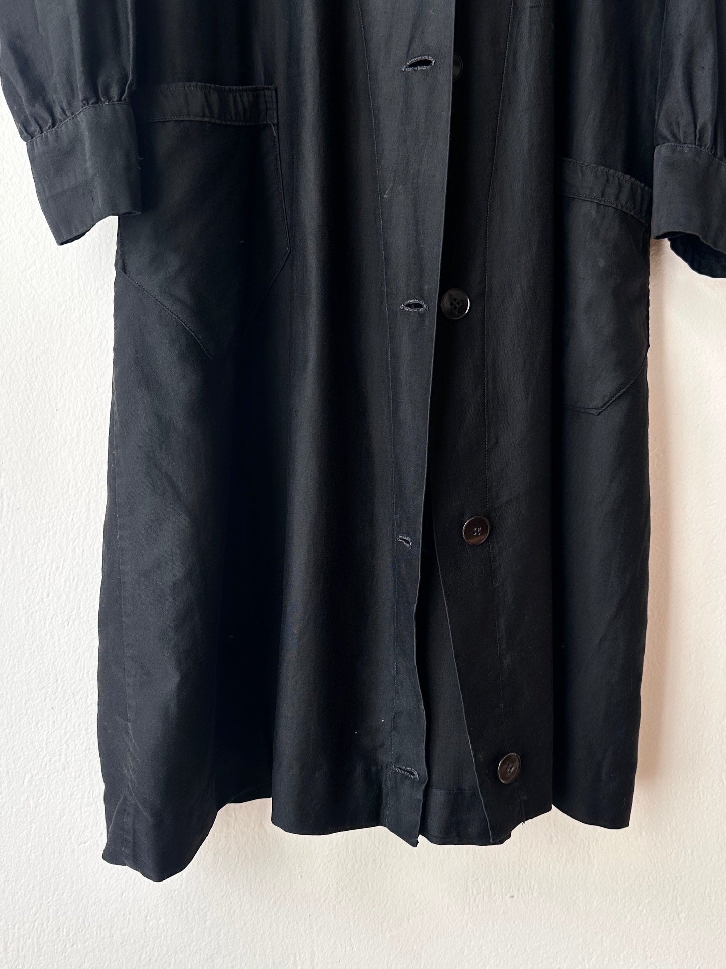 50-60s France light moleskin shirt jacket