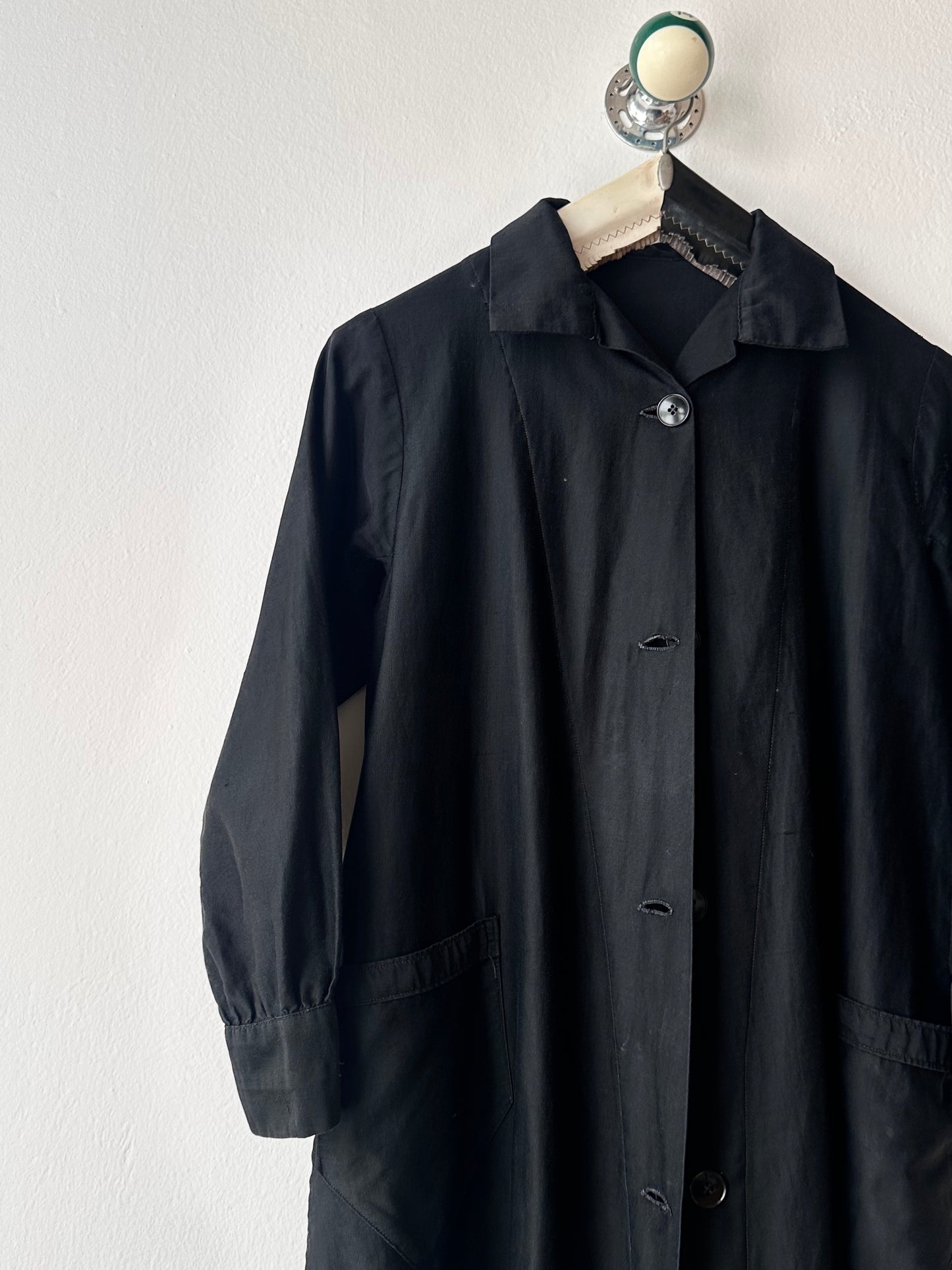 50-60s France light moleskin shirt jacket