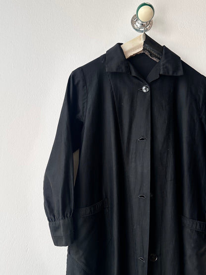 50-60s France light moleskin shirt jacket