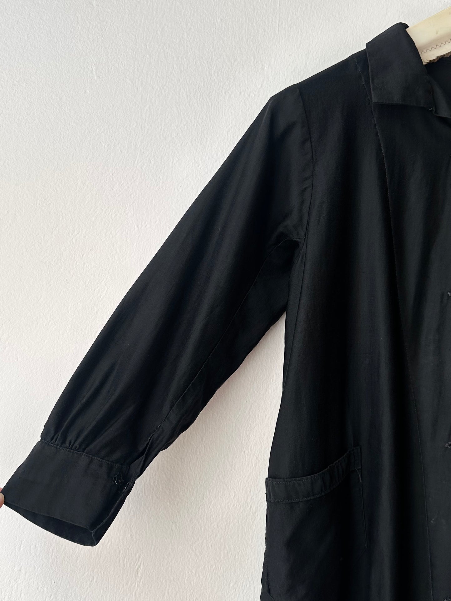 50-60s France light moleskin shirt jacket