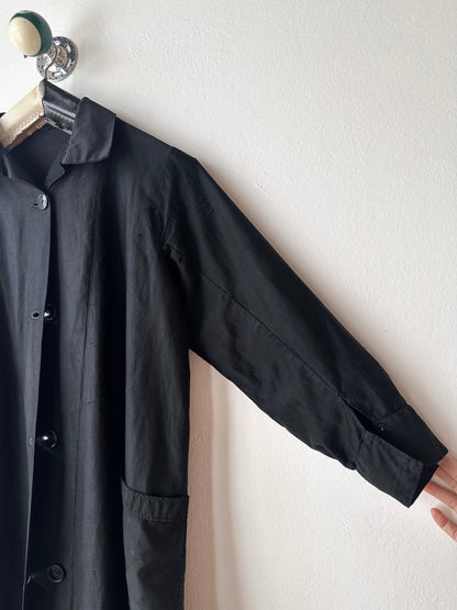 50-60s France light moleskin shirt jacket