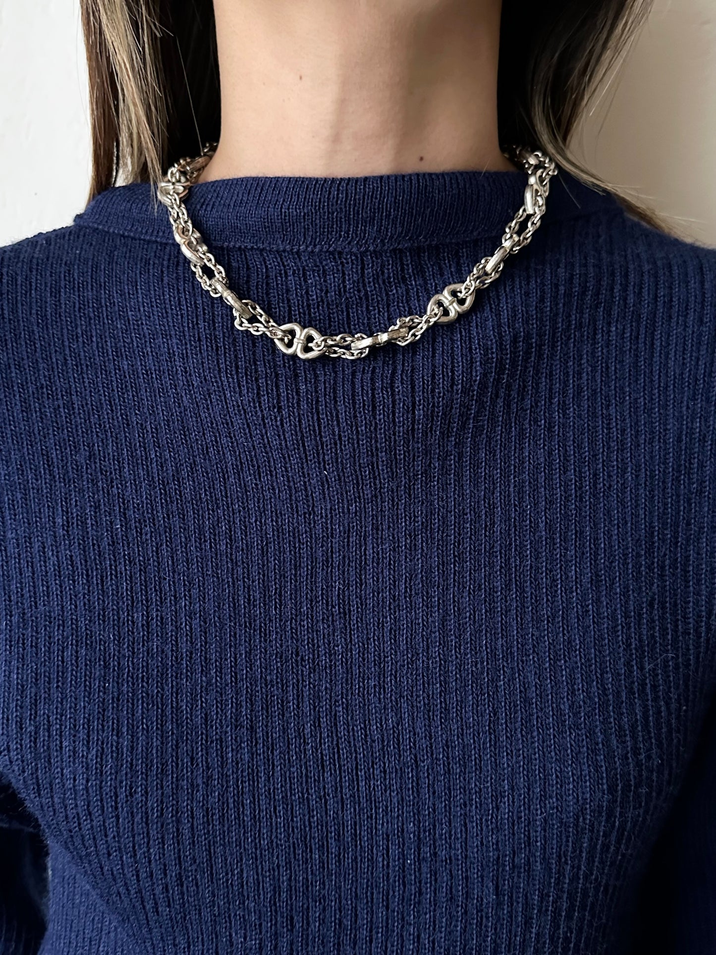 France vintage stunning chain necklace