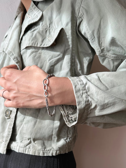 byzantine link chain necklace silver vintage ビザンチン チェーン ネックレスbyzantine link chain necklace silver vintage ビザンチン チェーン ブレスレット ネックレス bracelet bangle