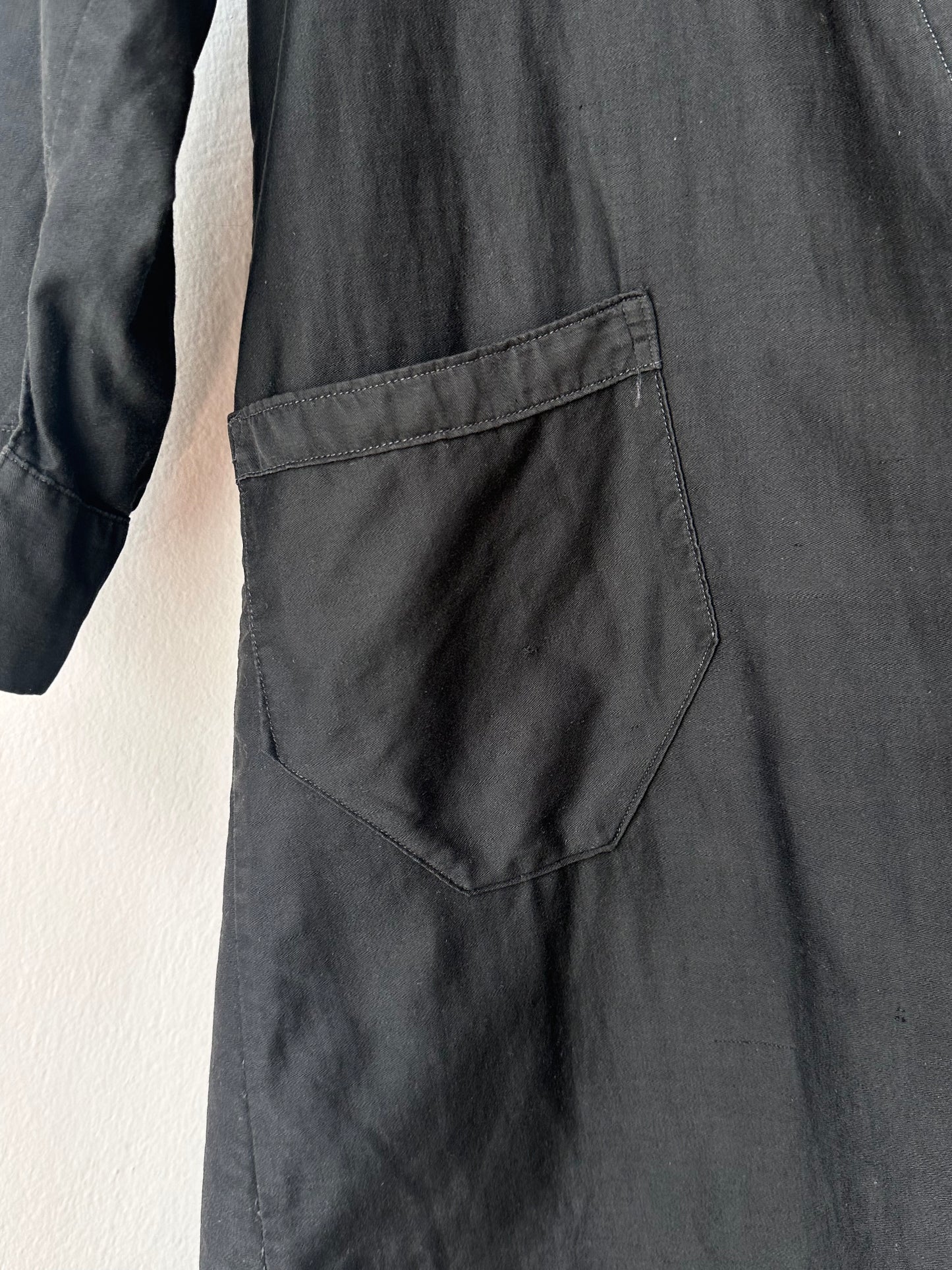 50-60s France light moleskin shirt jacket