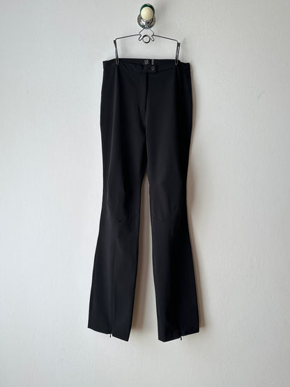 Black slit-zip trouser W29