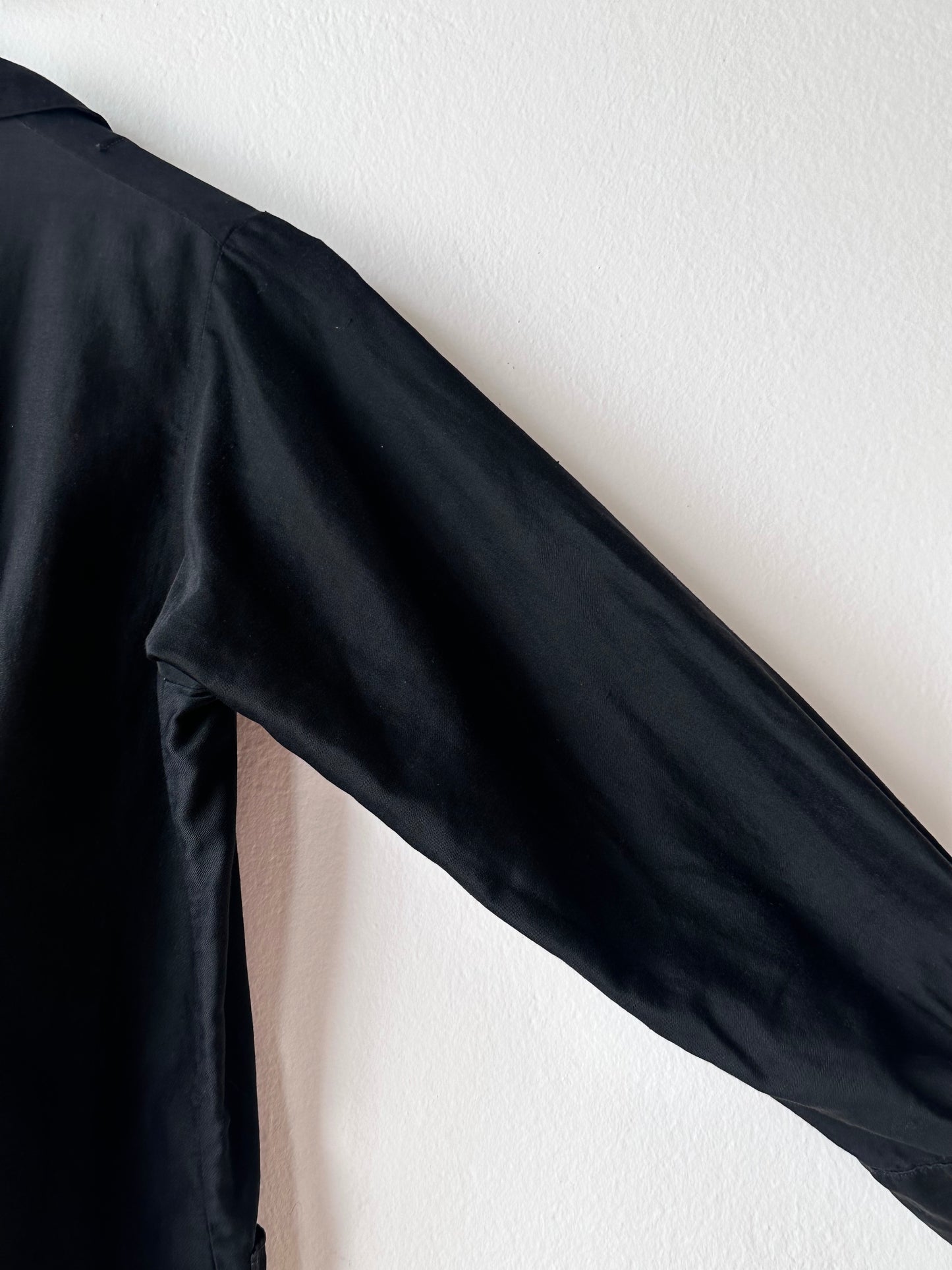 50-60s France light moleskin shirt jacket