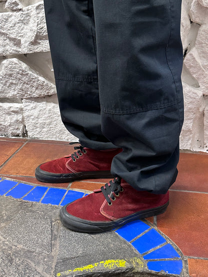 Early 00s Black Cotton Rip-stop trousers - ~w32