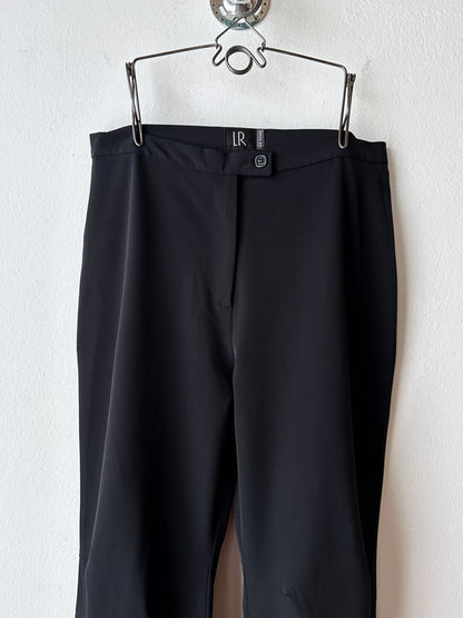 Black slit-zip trouser W29