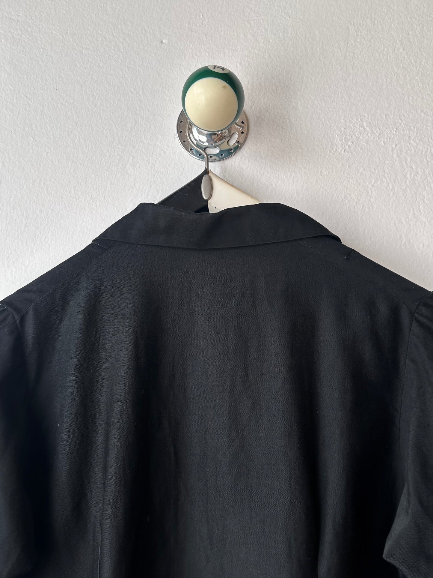 50-60s France light moleskin shirt jacket