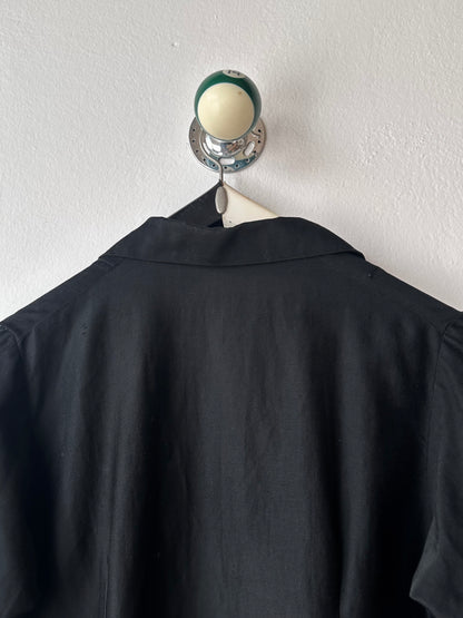 50-60s France light moleskin shirt jacket