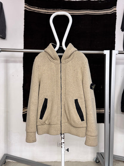 Stone Island Massimo osti CP Company ストーンアイランド  マッシモオスティ Made in Italy イタリア製 イタリア古着 Toto 古着屋 プラハ 古着 Praha Prague Vintage store Vintage clothing ヴィンテージ ヨーロッパ古着 ユーロ古着 Wool knit jacket ニットジャケット ニット