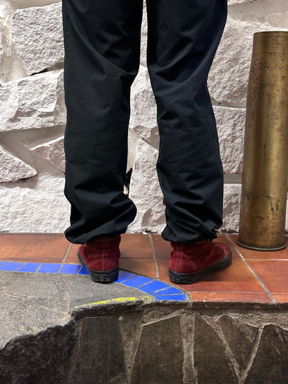 Early 00s Black Cotton Rip-stop trousers - ~w32