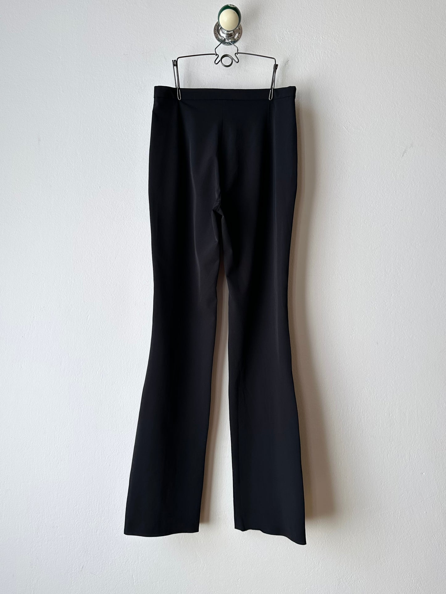 Black slit-zip trouser W29