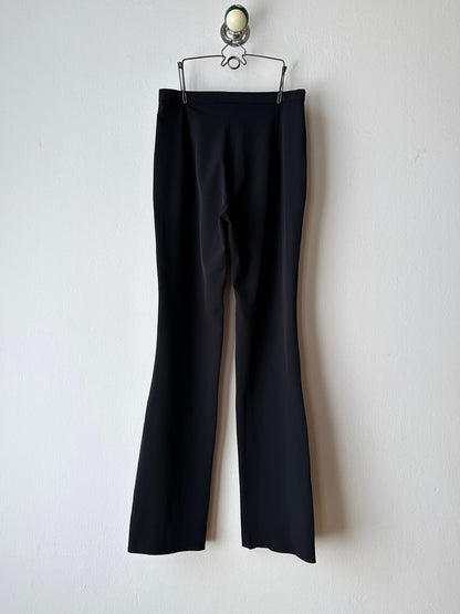 Black slit-zip trouser W29