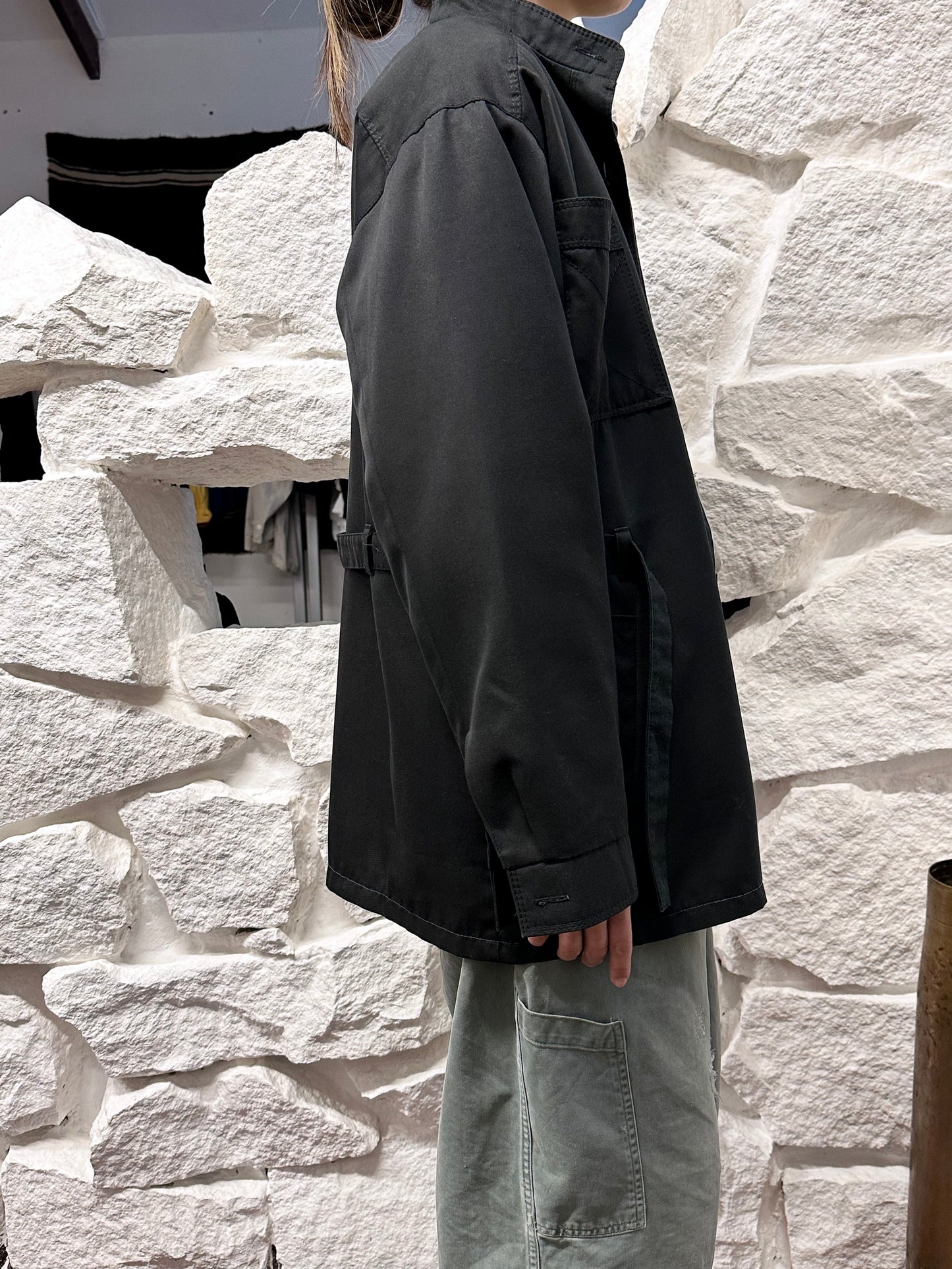 1980s VEB black jacket with belt