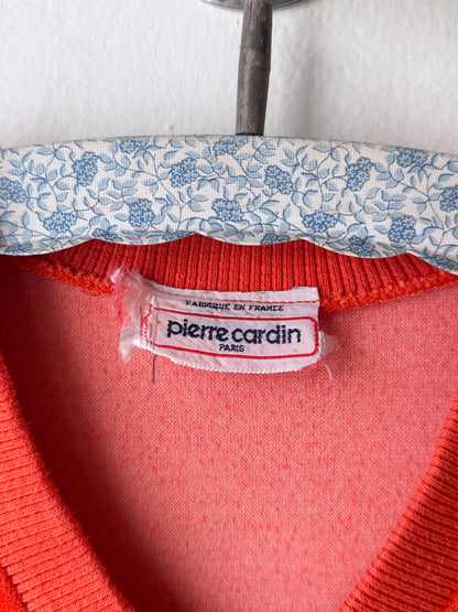 80s pierre cardin orange velours made in France