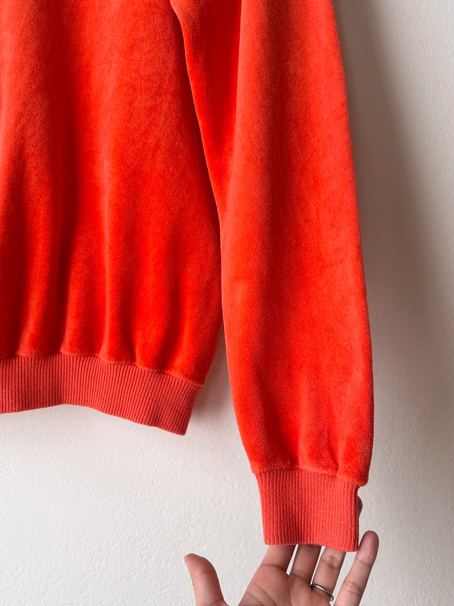 80s pierre cardin orange velours made in France