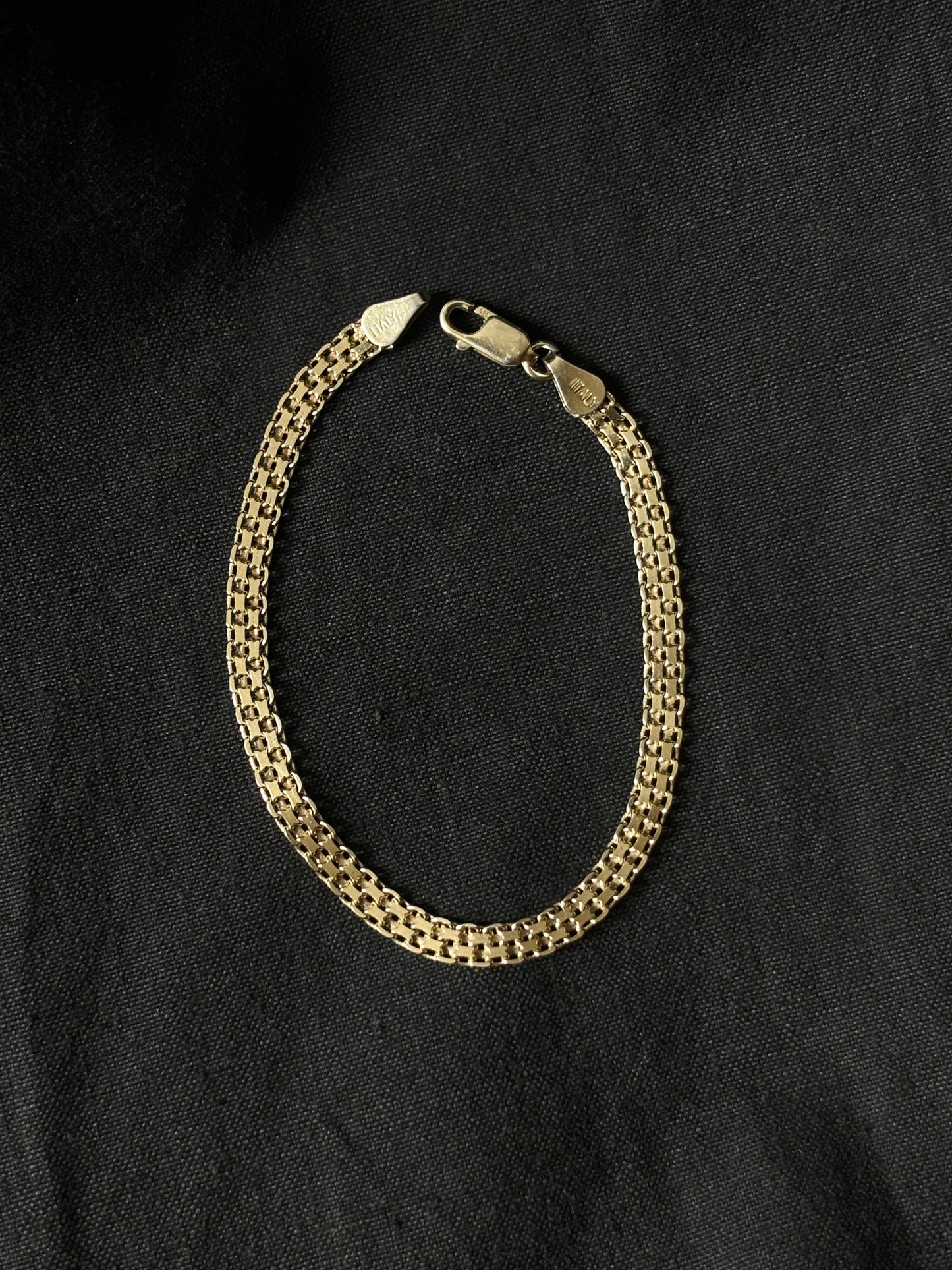 Italy gold plated silver 925 bracelet - bismarck