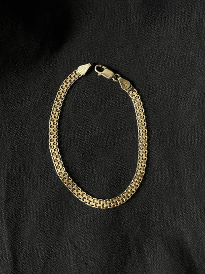 Italy gold plated silver 925 bracelet - bismarck