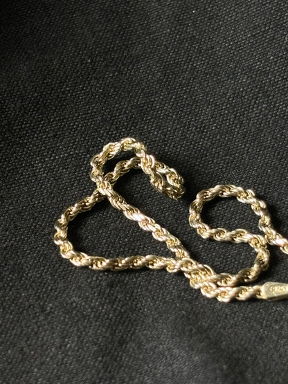 Italy gold plated silver 925 bracelet - rope