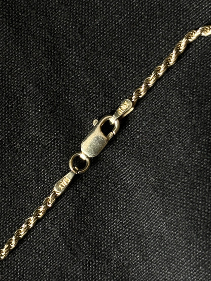 Italy gold plated silver 925 bracelet - rope