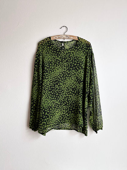 90s Switzerland silk top