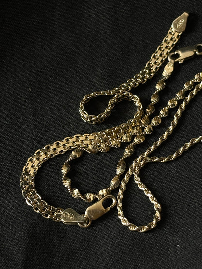 Italy gold plated silver 925 bracelet - rope