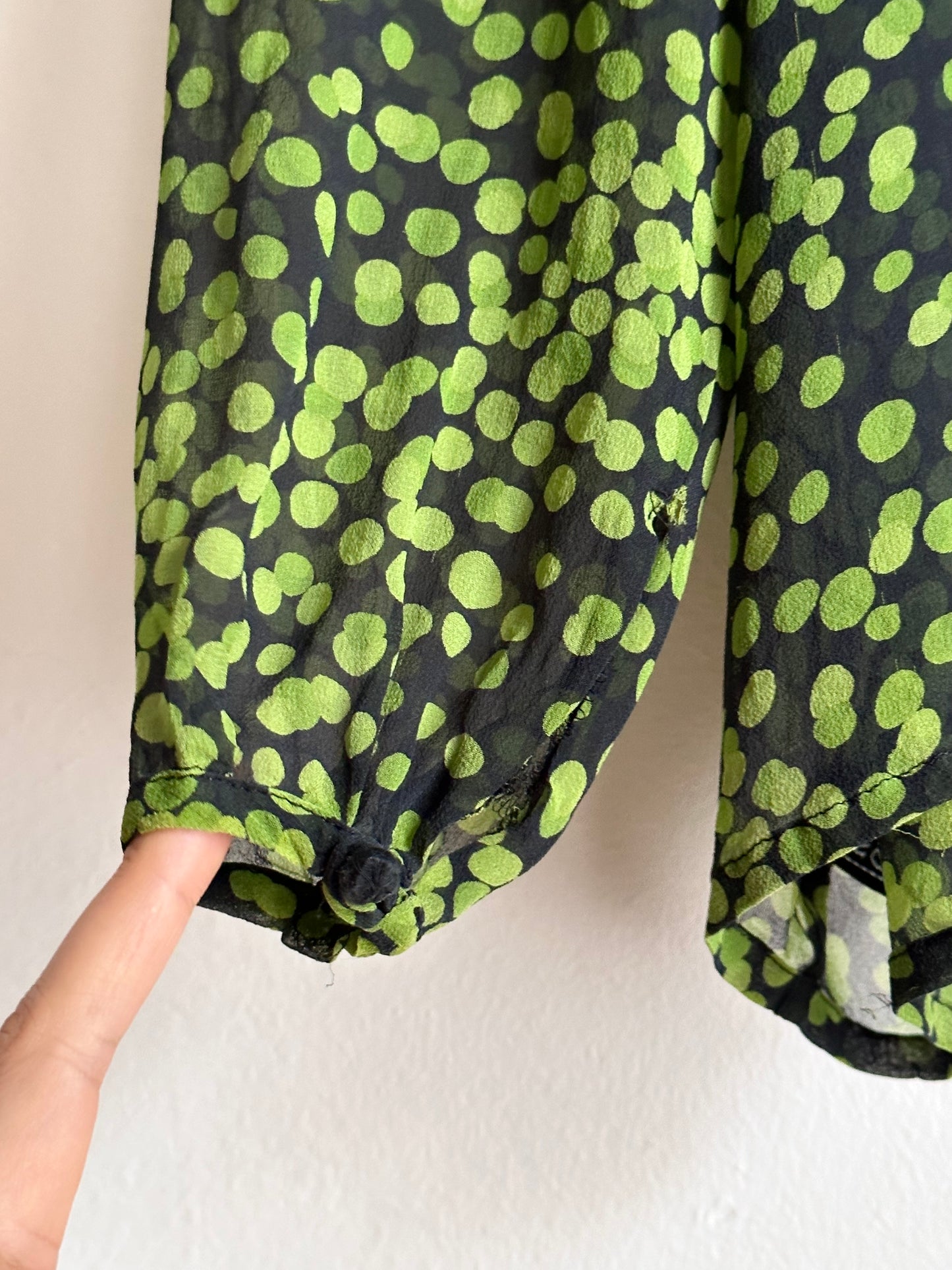 90s Switzerland silk top