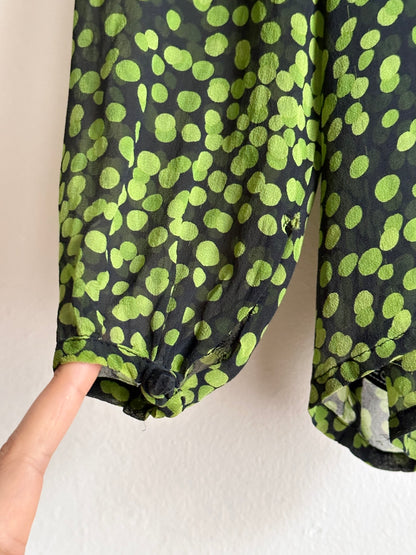 90s Switzerland silk top