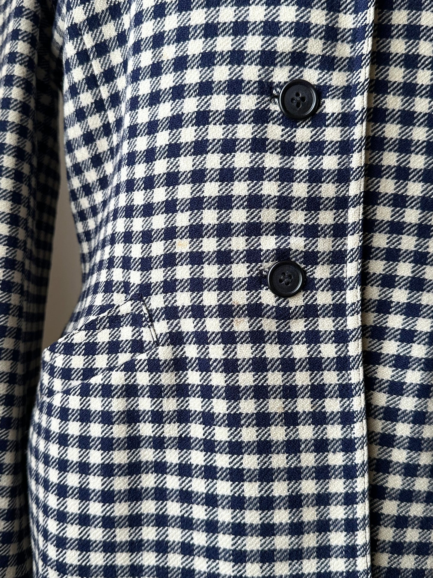 vintage gingham plaid jacket