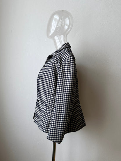 vintage gingham plaid jacket