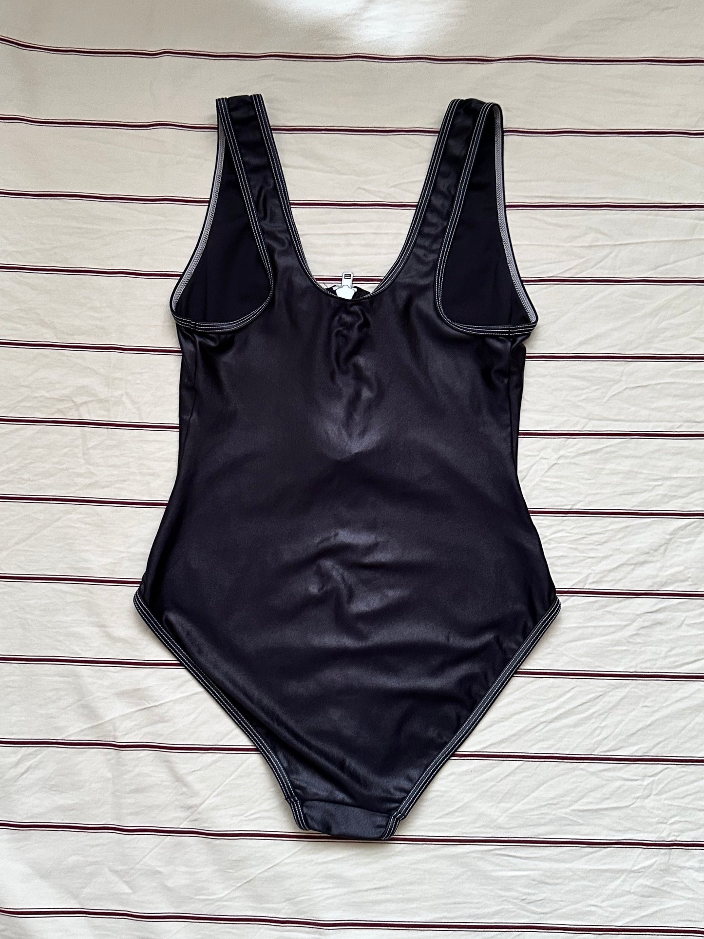 French zip-up swimwear S-M