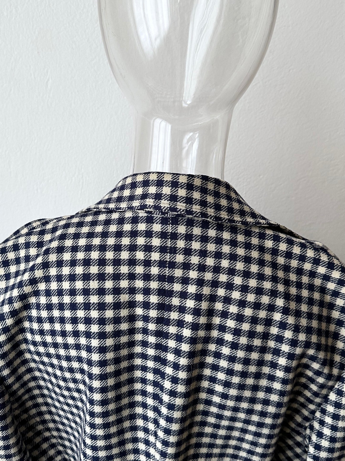 vintage gingham plaid jacket