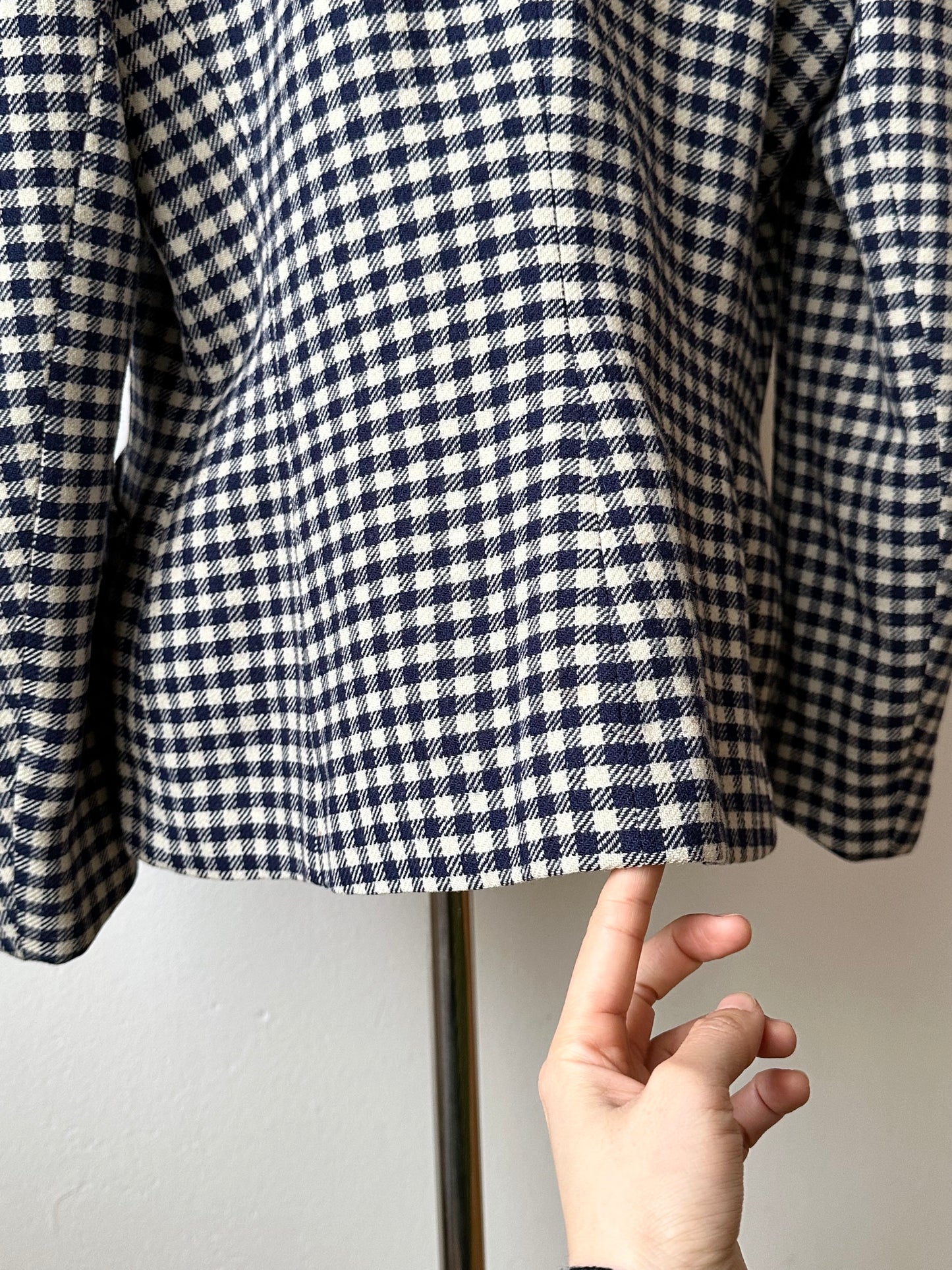 vintage gingham plaid jacket