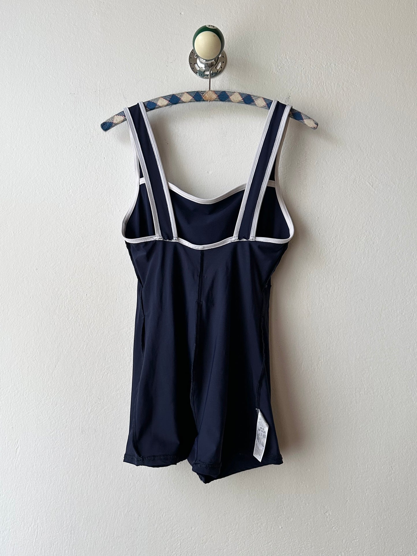 UK navy boxer swimwear with belt L-XL