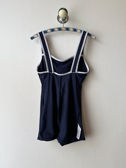 UK navy boxer swimwear with belt L-XL