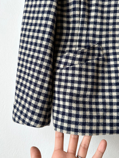 vintage gingham plaid jacket