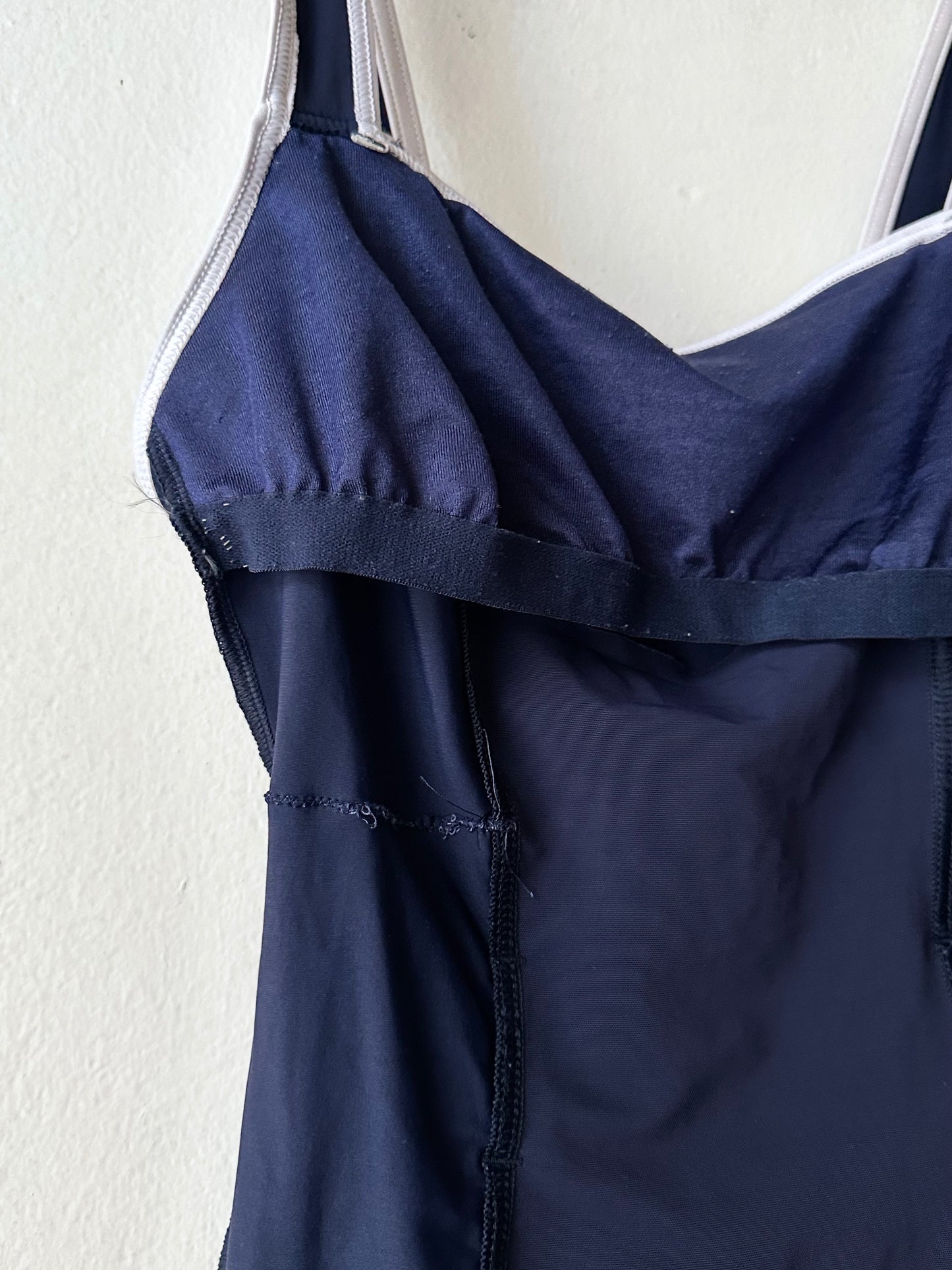 UK navy boxer swimwear with belt L-XL
