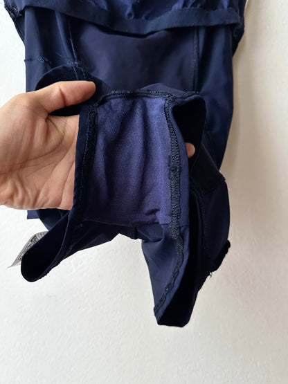 UK navy boxer swimwear with belt L-XL