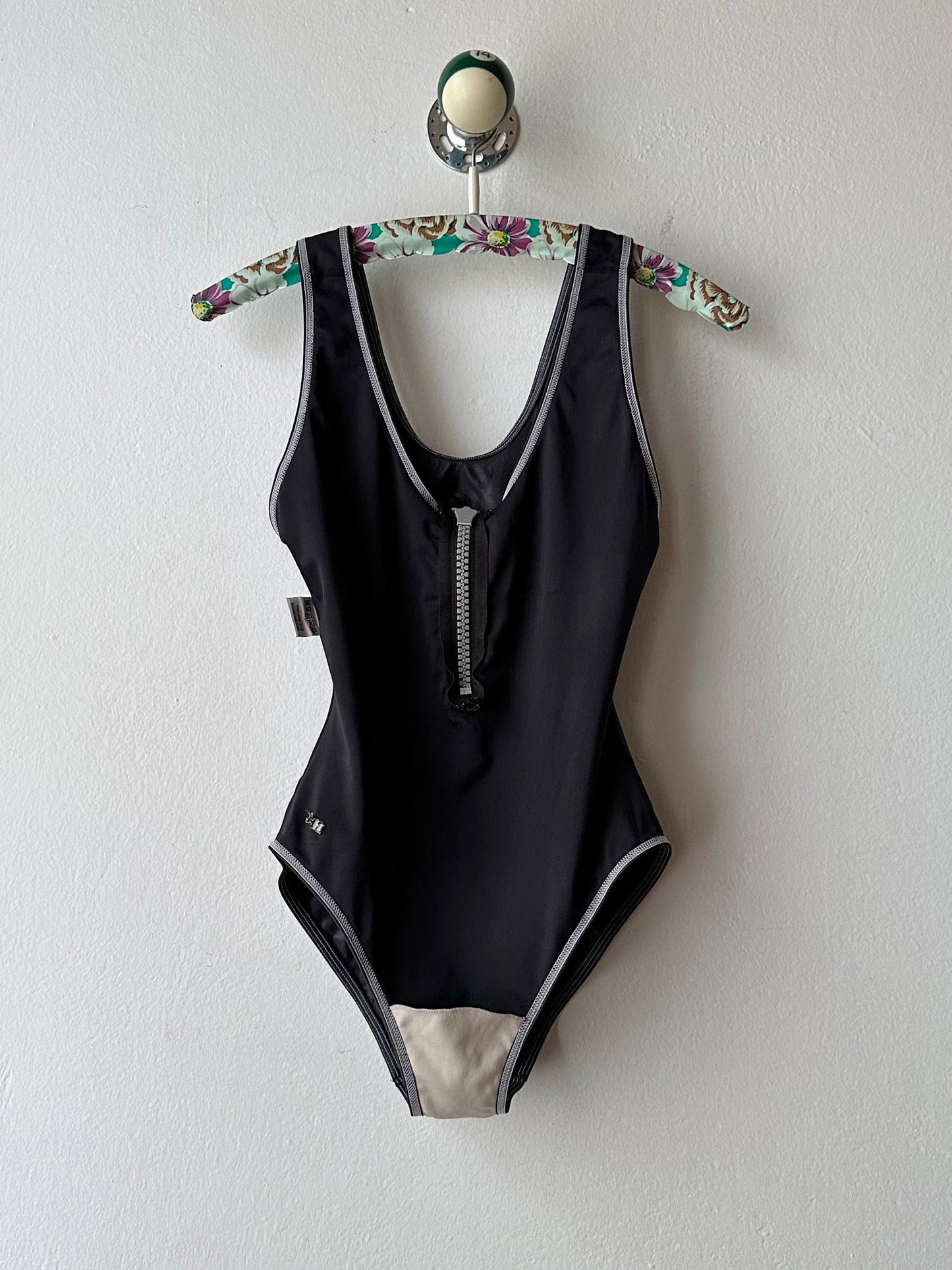 French zip-up swimwear S-M