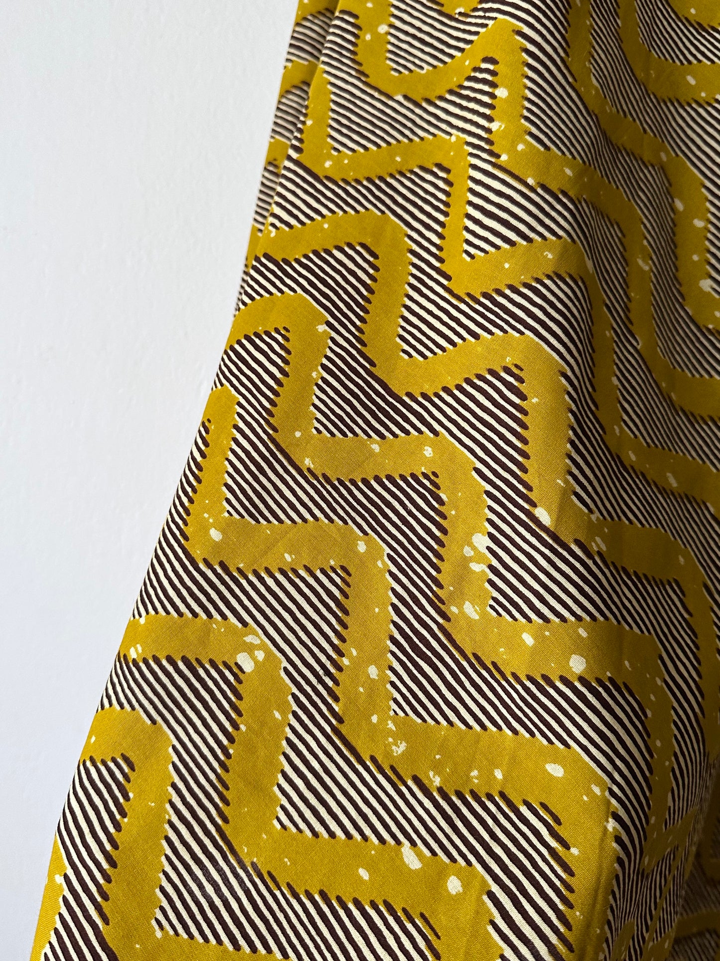 Deadstock african batik wrap skirt